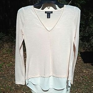 WHBM Embellished Blush Top